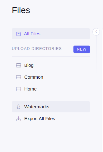 File manager sidebar