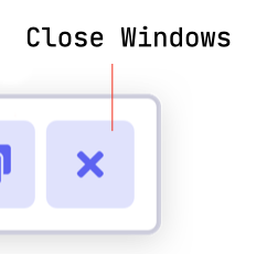 dock close button