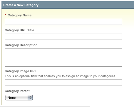 Create a New Category