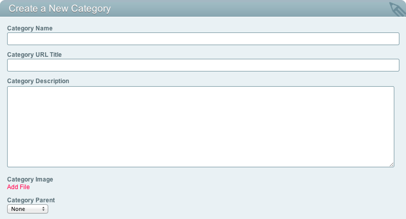 Create a New Category